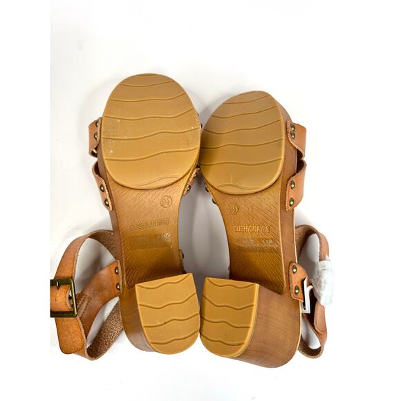 Cushionaire Slate Faux Wood Sandals Sayer Honey Sandals Size 9.5 NIB - Picture 10 of 11